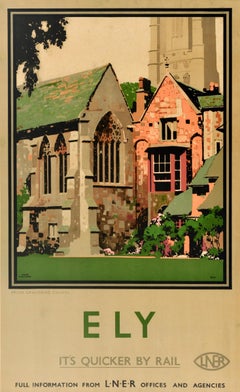 Original-Vintage-Zugreiseplakat: Ely – Prior – Crauden’s Chapel – LNER – Fred Taylor