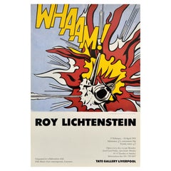 Original Vintage Advertising Poster Roy Lichtenstein Whaam Pop Art Exhibition