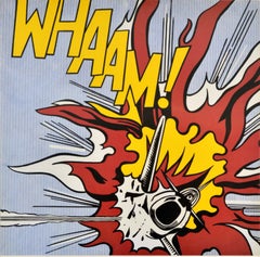Original Vintage Advertising Poster Roy Lichtenstein Whaam Pop Art Exhibition