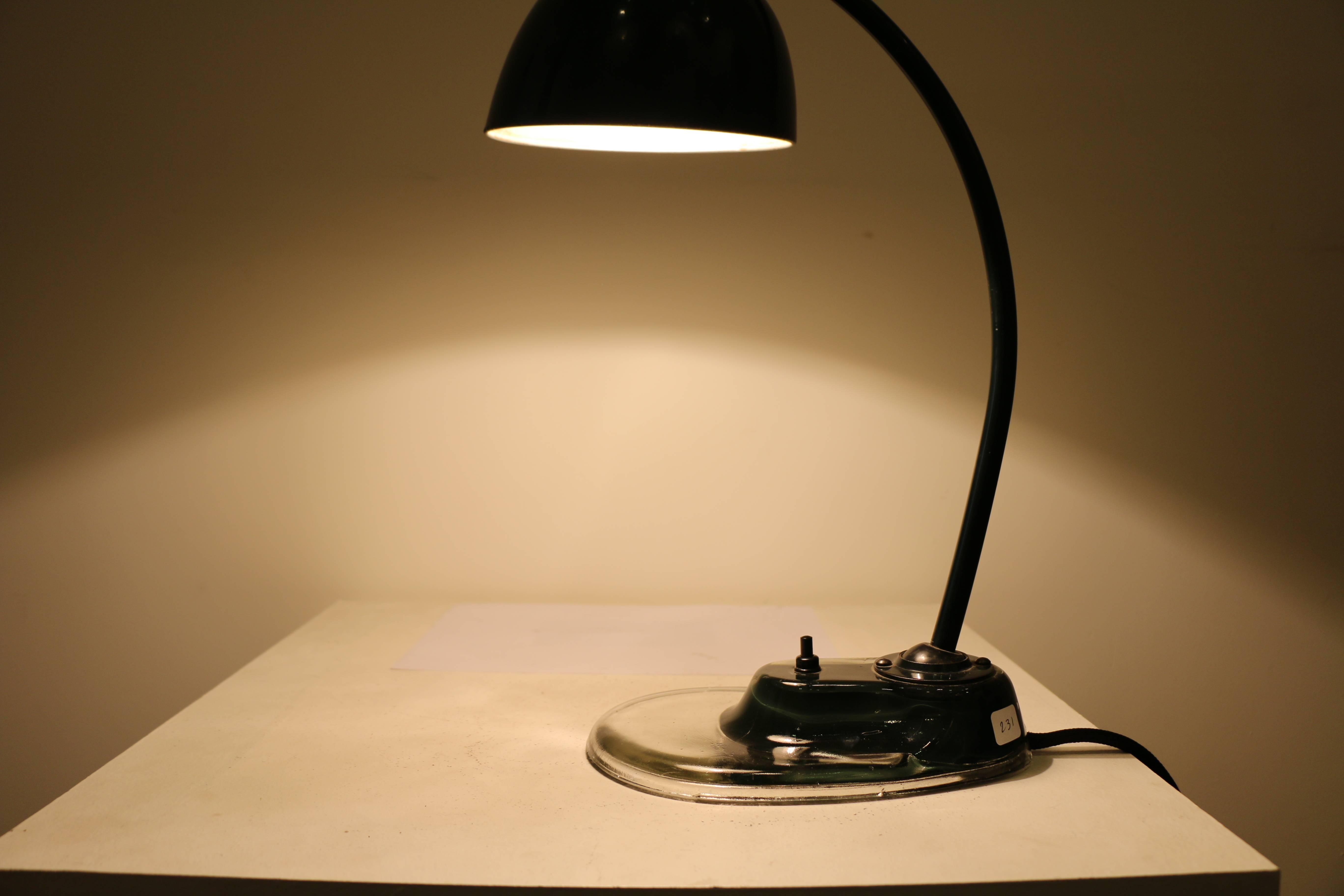 German Bauhaus Desk Lamp Designed by Marianne Brandt, 1930s