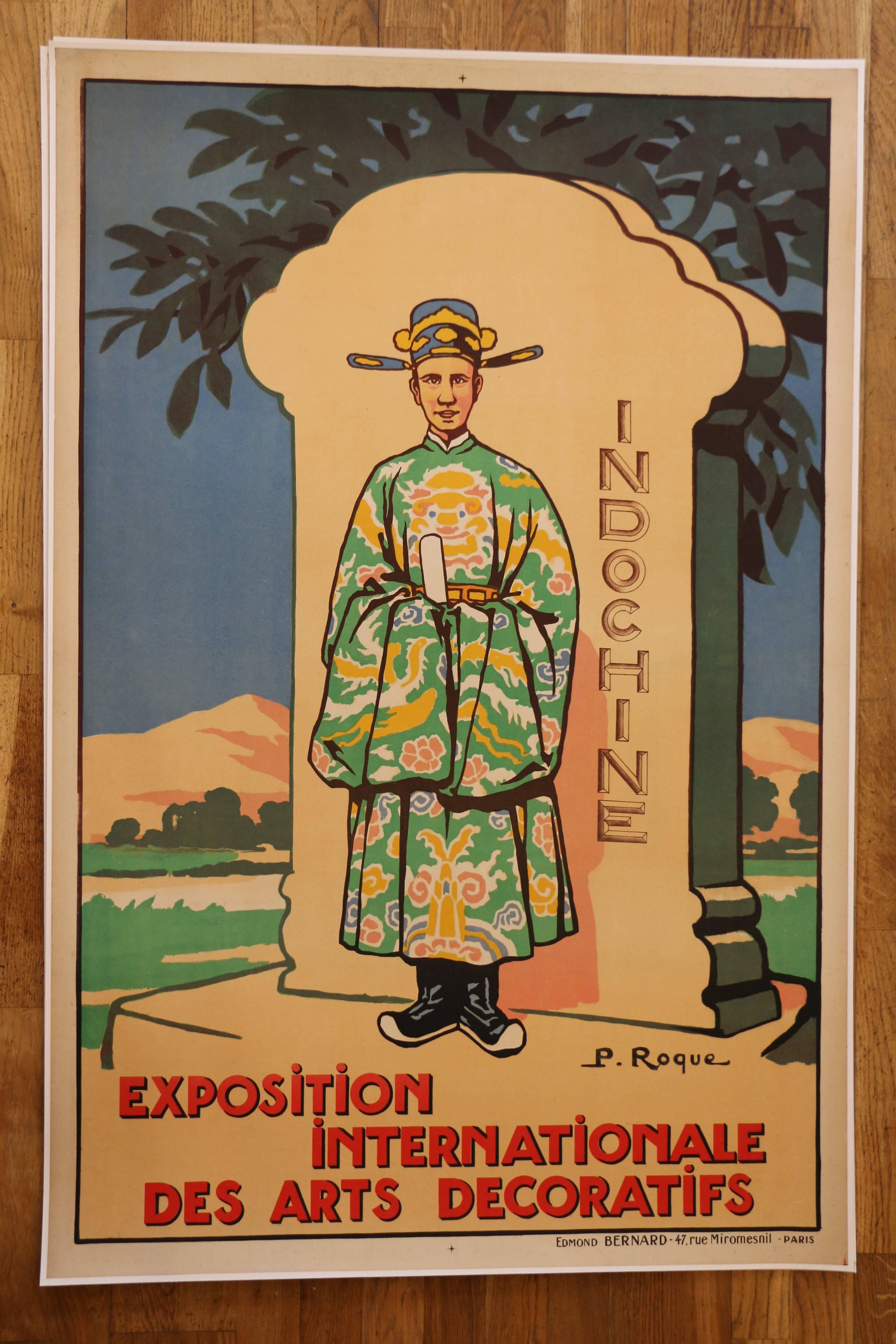 Papier Affiche pour l'« Exposition internationale des arts décoratifs », France, 1925 en vente