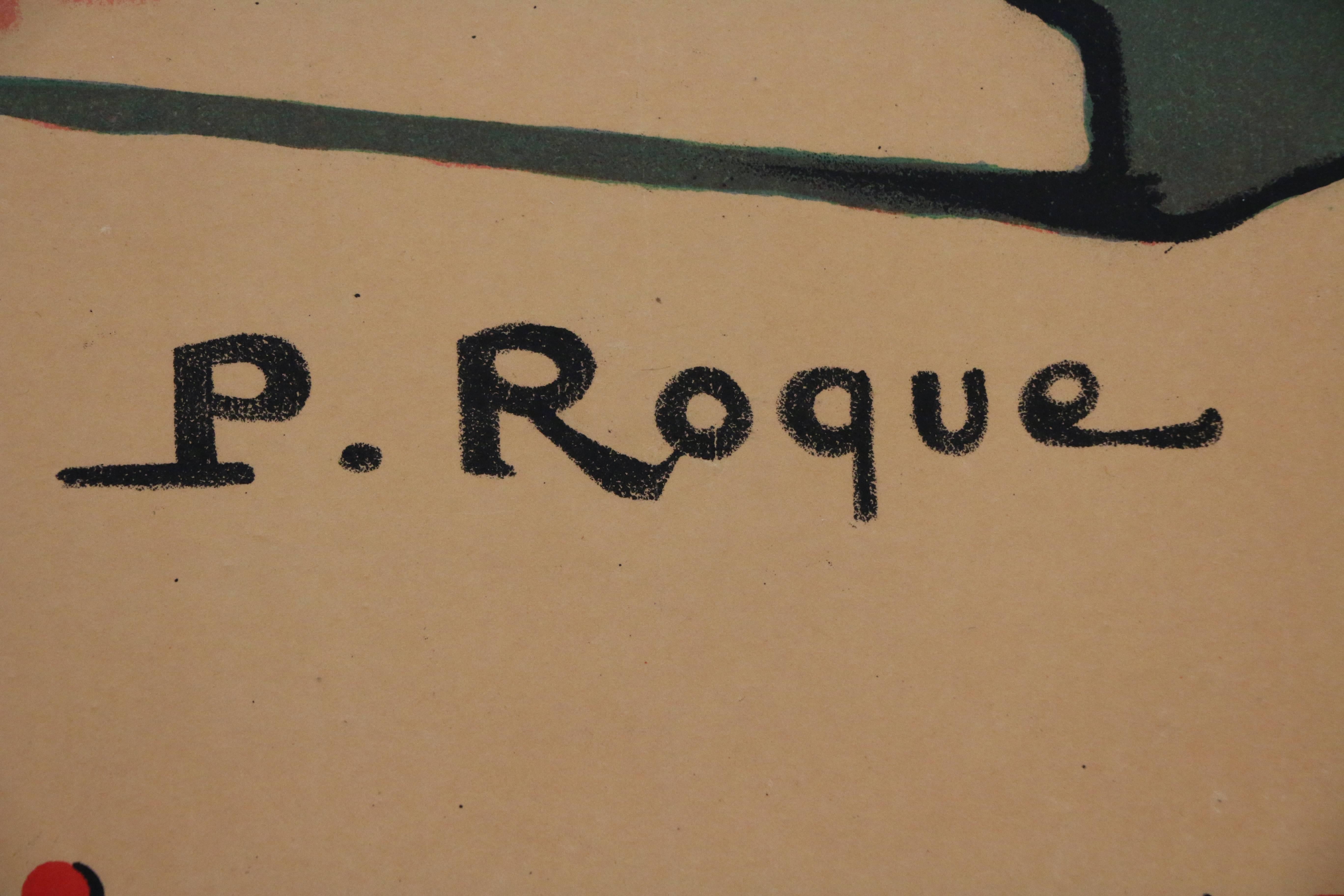 Cette affiche a été créée par P. Roque pour la célèbre Exposition Internationale des Arts Décoratifs de 1925 à Paris. Cette exposition est surtout connue pour avoir lancé le style Art déco dans le monde entier. Il s'agit d'une affiche lithographique