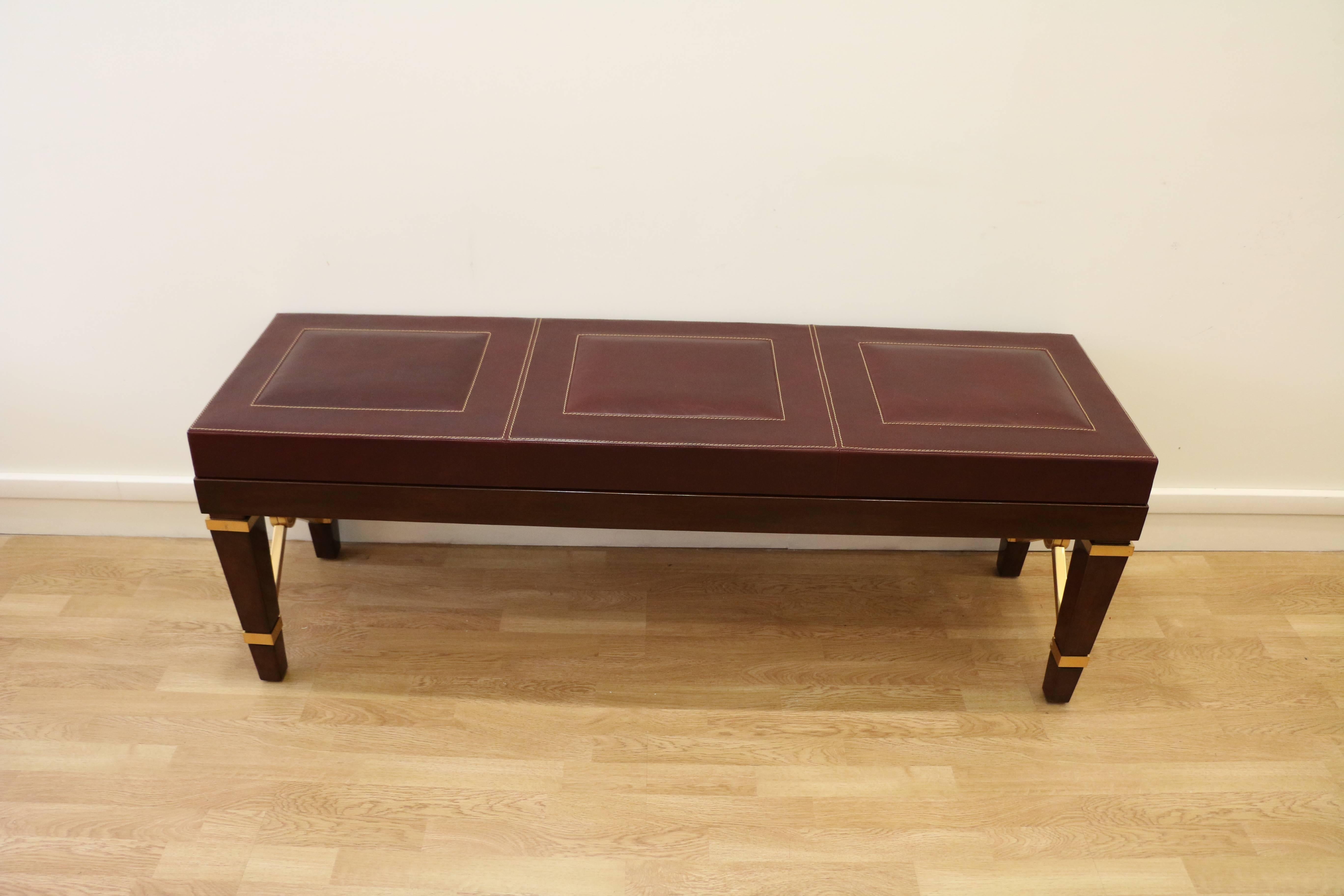 Art Deco Bench by Raymond Subes, Art Déco, France, 1940-1950