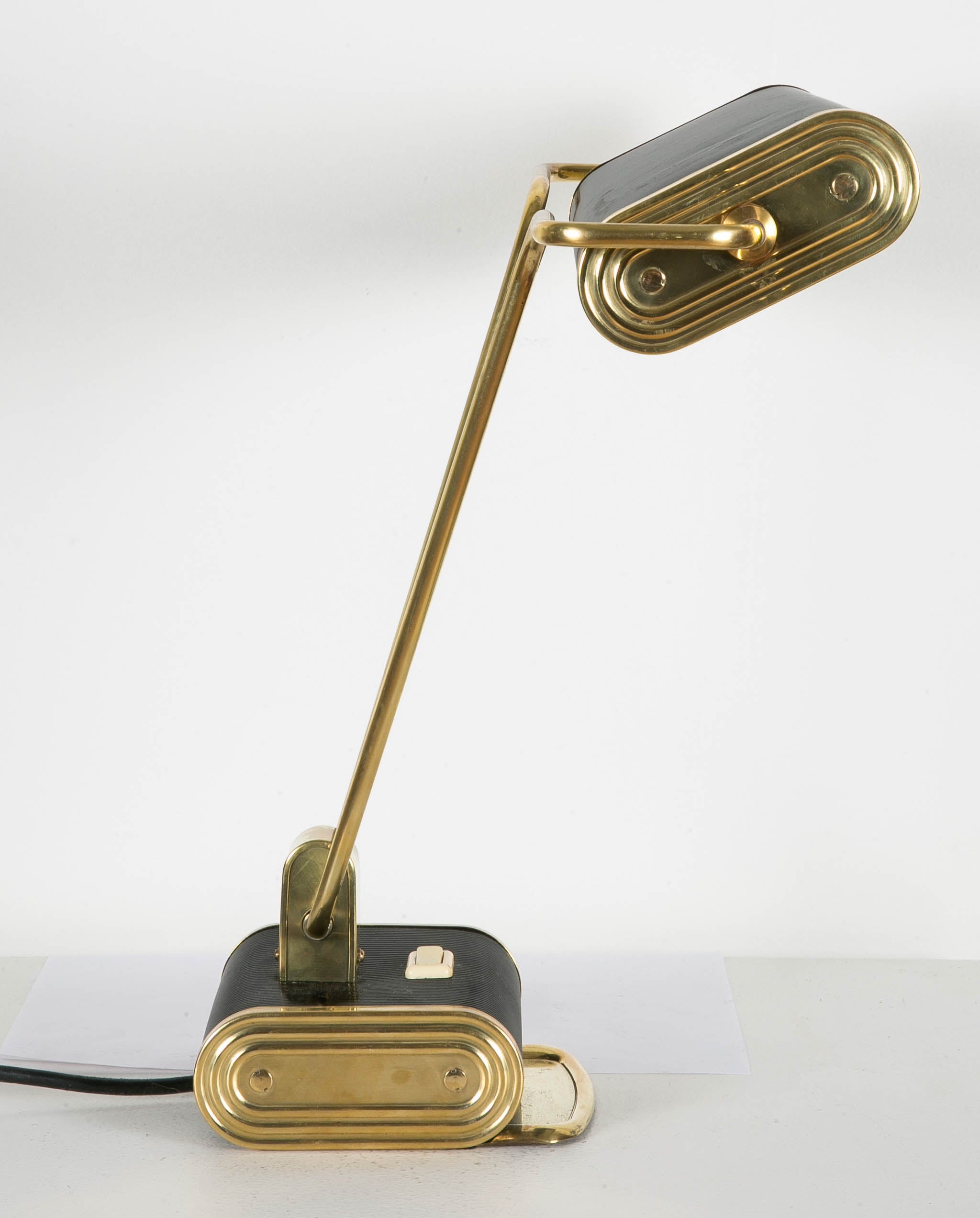 French Famous Desk Lamp by Eileen Gray for Jumo Editor, Art Deco, circa 1945