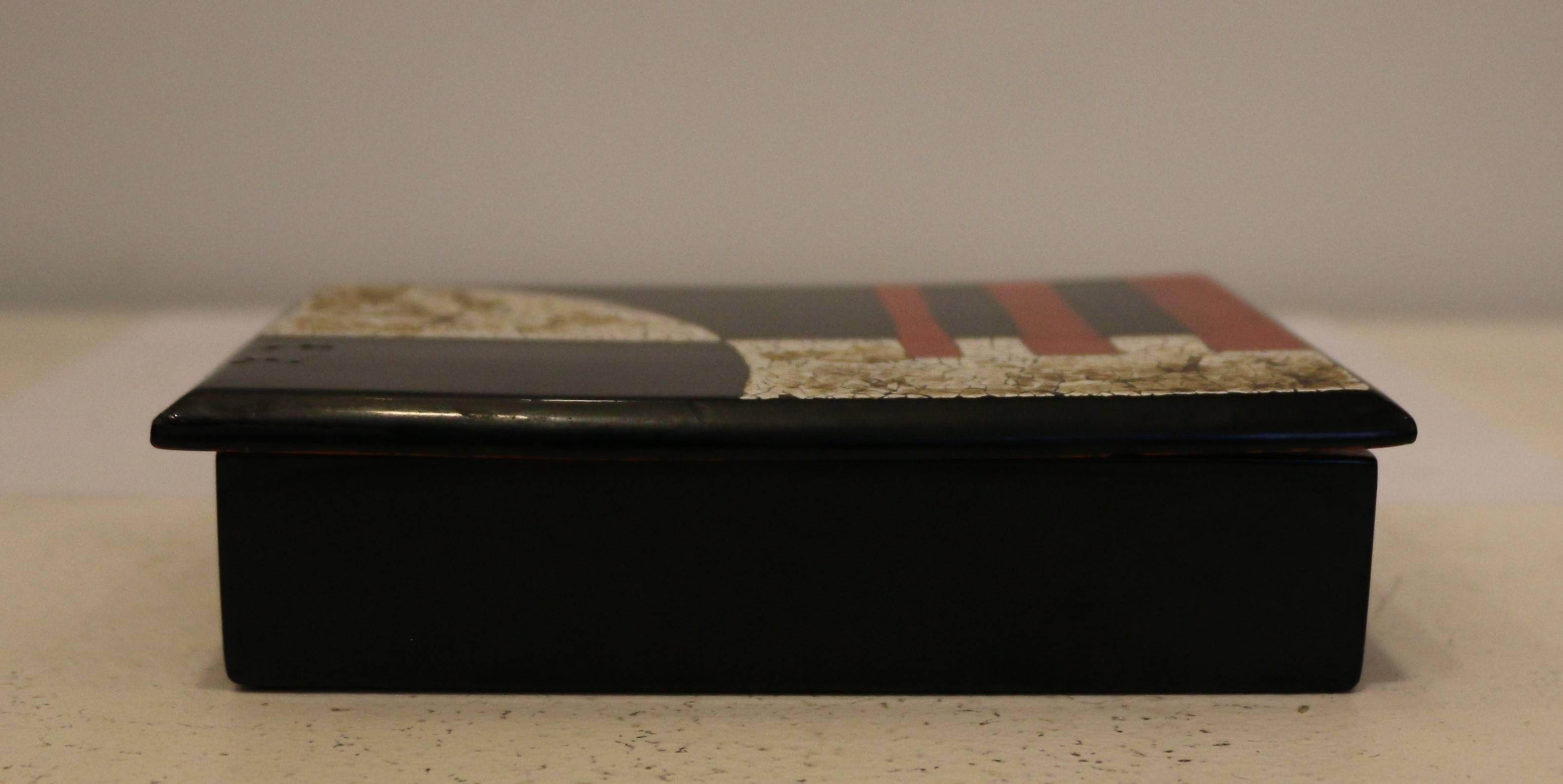 French Casket with Eggshell Lacquer, Art Déco, France, circa 1930