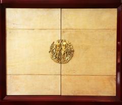 Red Lacquered Dresser by Maurice Rinck ‘Attributed, ’ France, Art Deco, 1940s