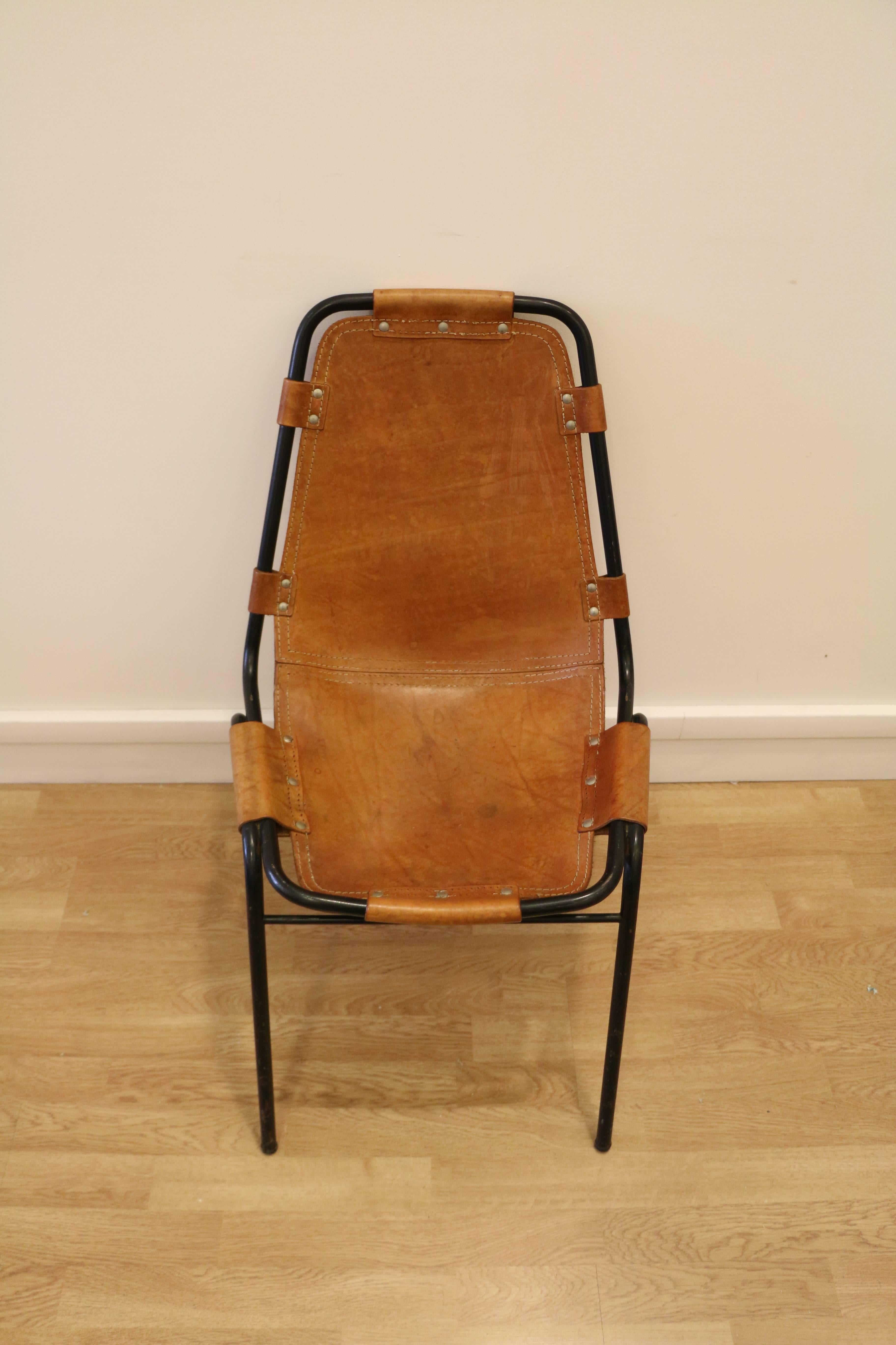 Set of Six Original Les Arcs Chairs, France, 1960s 1