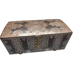 A Tuareg wood and metal-mounted chest, 19th century