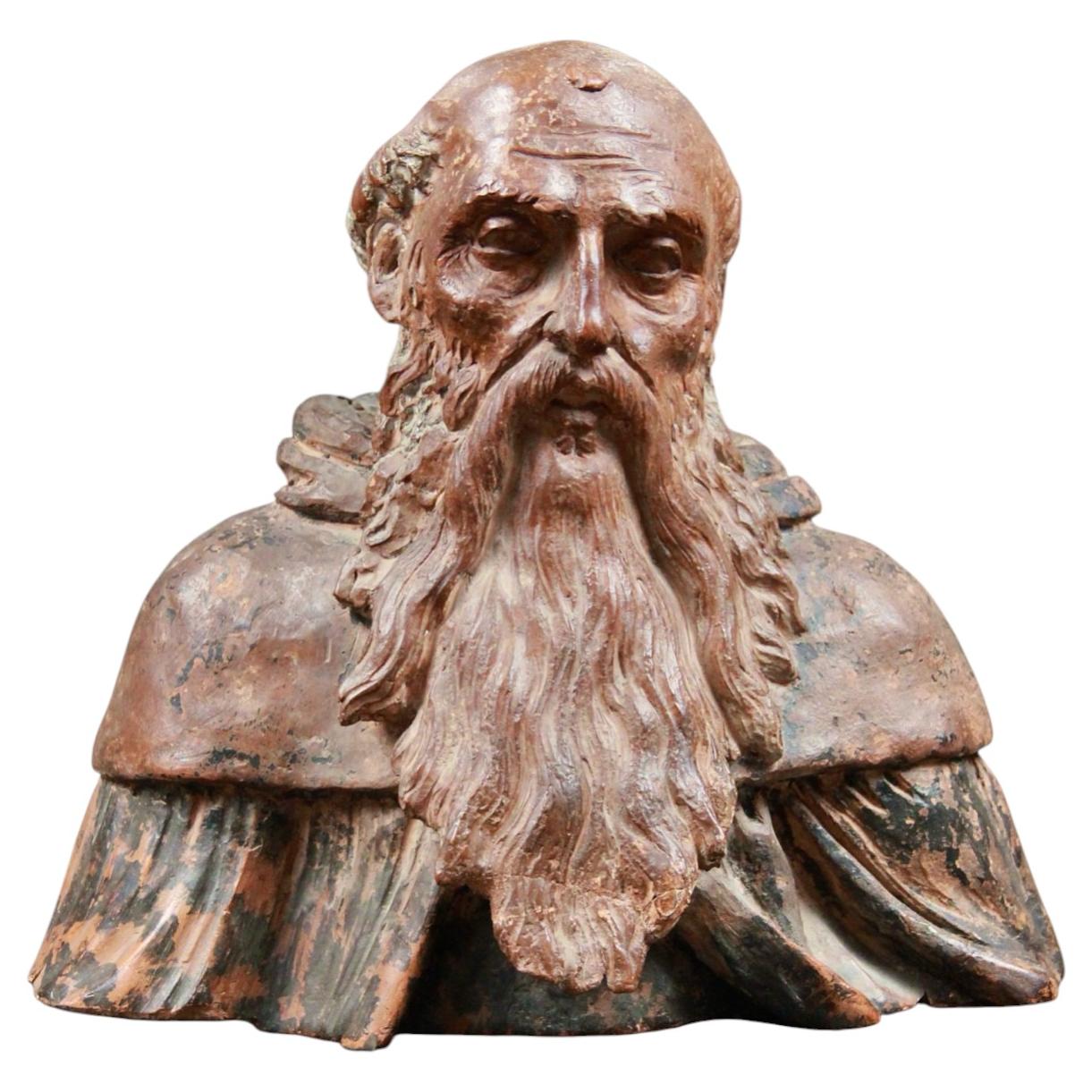 Skulptur des Heiligen Hieronymus, italienisch, um 1640–1660 im Angebot