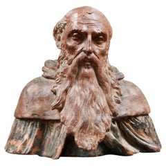 Sculpture de saint Jérôme, italienne, vers 1640-1660