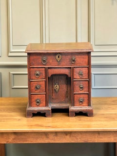 A Rare Miniature Vernacular Kneehole Desk English, c.1740–1760