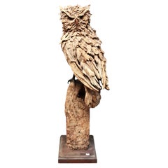 James Doran-webb Driftwood Owl – Contemporary Late 20th Century