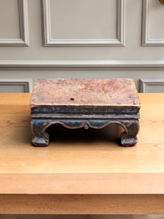 A Mongolian Burrwood Stand 19th Century