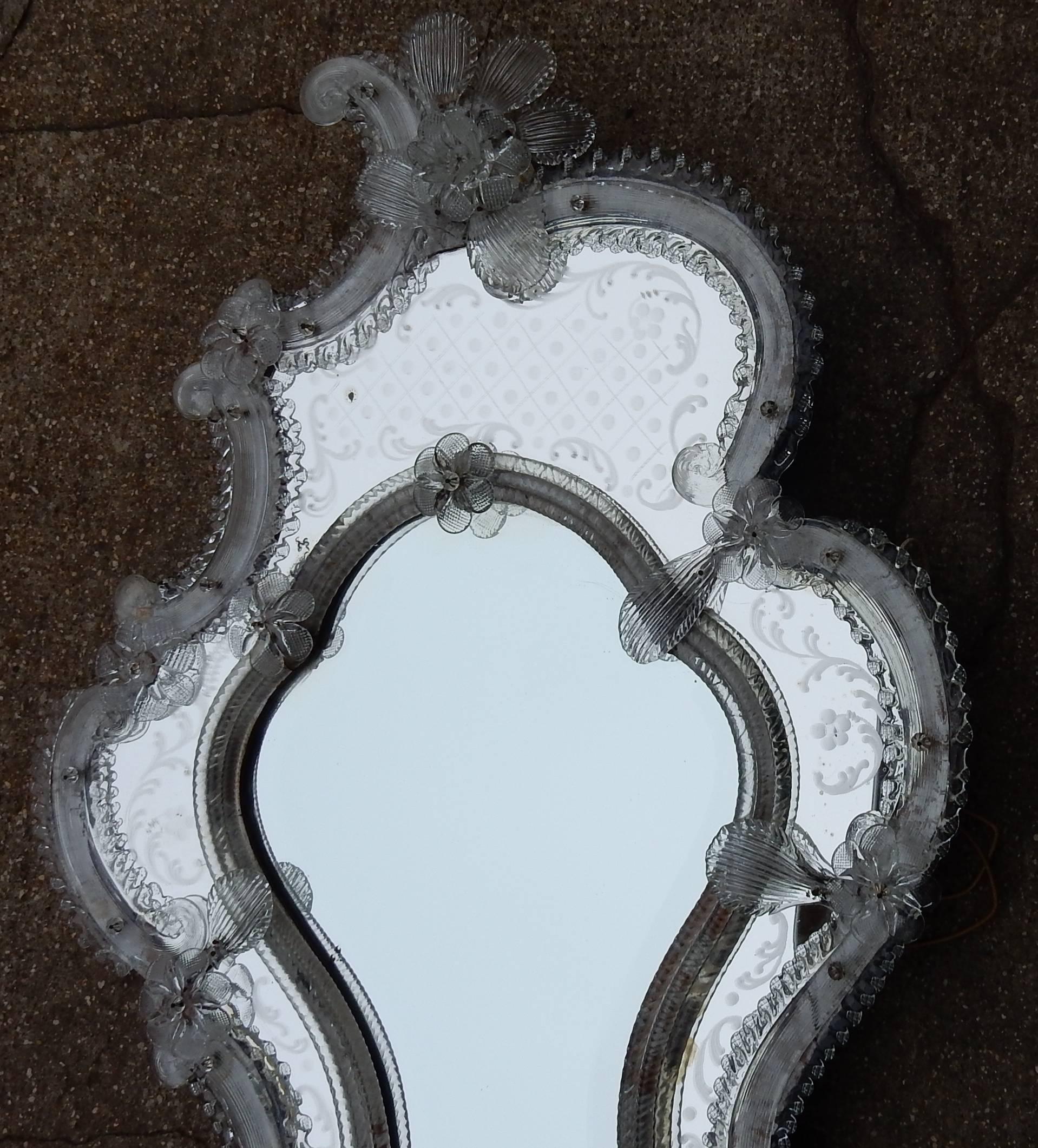 Louis XV 1880-1900 Mirror Murano in the Style of L15