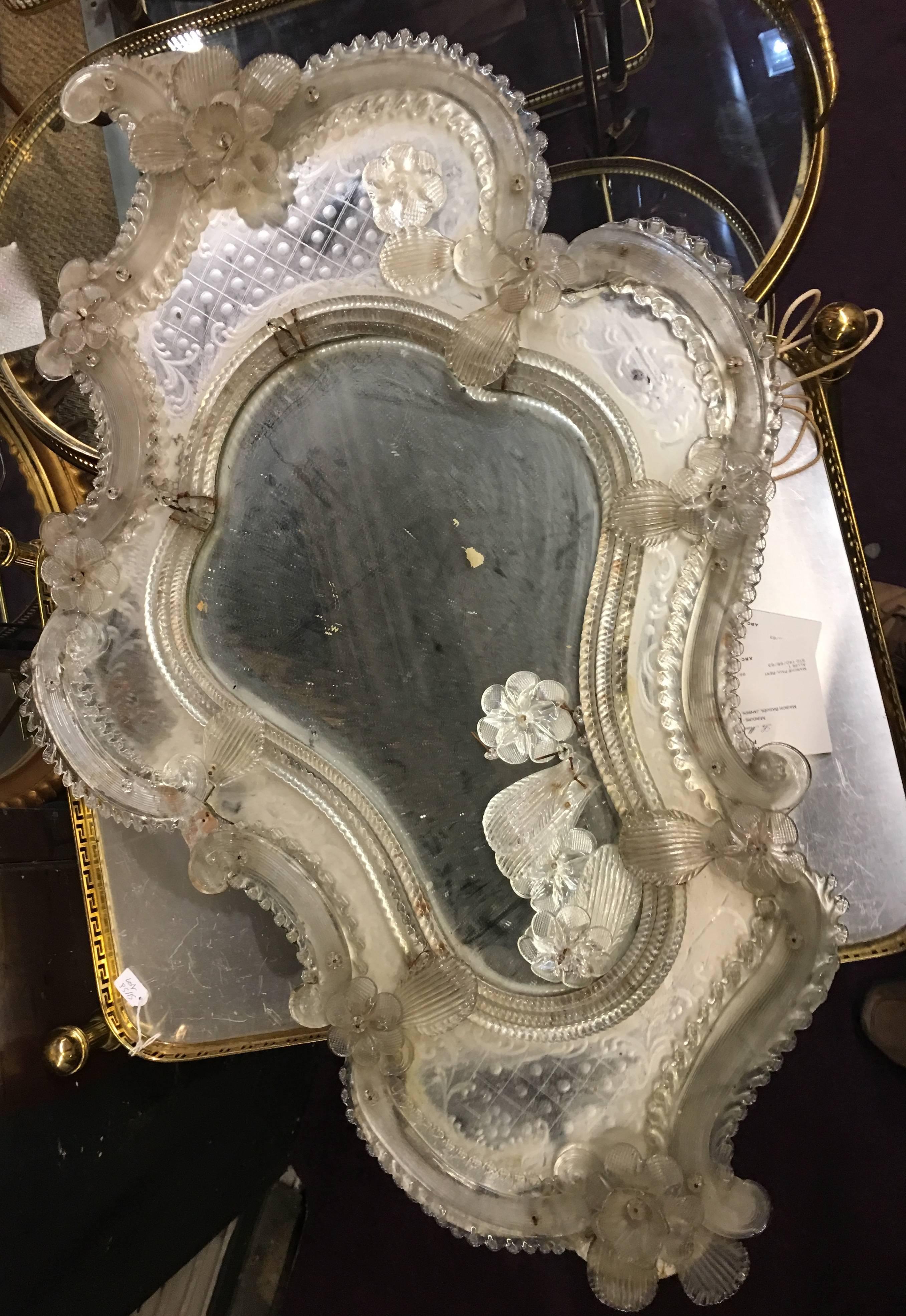 1880-1900 Mirror Murano in the Style of L15 2