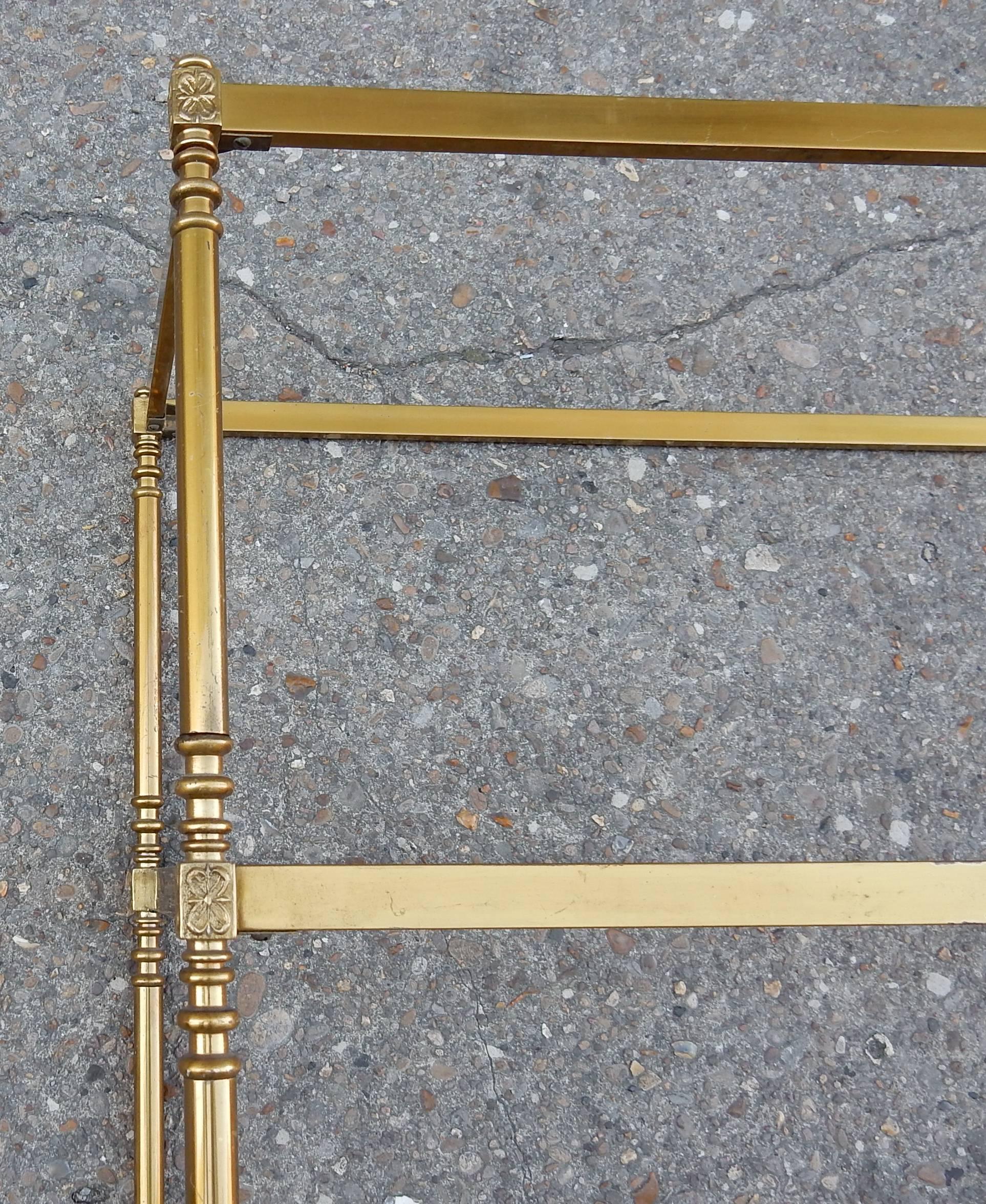 Late 20th Century 1950-1970 Shelf in the Style of Maison Jansen in Brass
