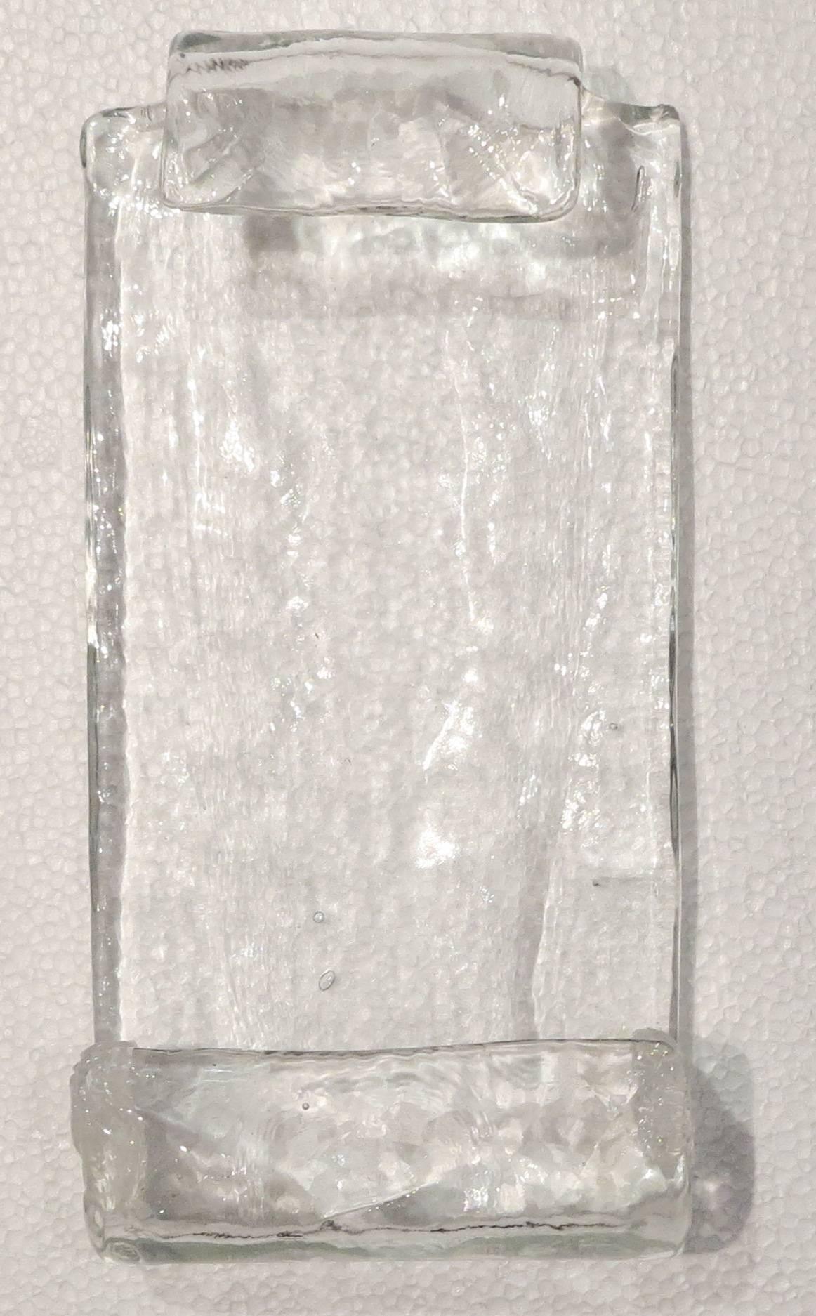 Paar Kronleuchter oder Laternen aus Fratelli-Kristall aus Murano, 1970er Jahre (Art déco) im Angebot