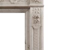 Quality Carrara French Louis XVI Style Fireplace Mantel Chimneypiece