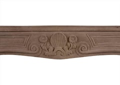 Carved Louis XV Limestone Fireplace