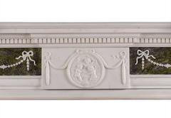 Statuary Marble Fireplace with Connemara Columns