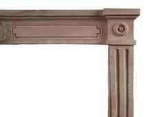 Rustic French Louis XVI Antique Fireplace