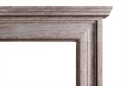 English Bolection Fireplace in Travertine Stone