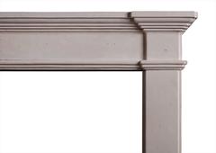 Architectural French Limestone Fireplace