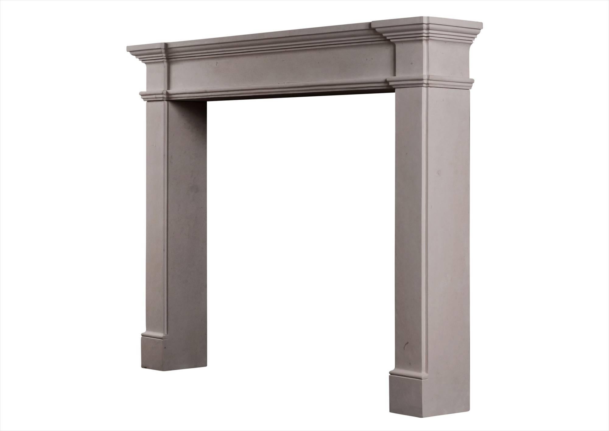 Architectural French Limestone Fireplace In Good Condition For Sale In London, GB