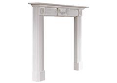 English White Marble Fireplace in the Regency Style