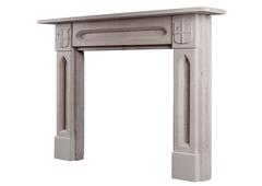 English Stone Fireplace in the Gothic Style