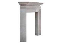 Large and Imposing English Portland Stone Fireplace