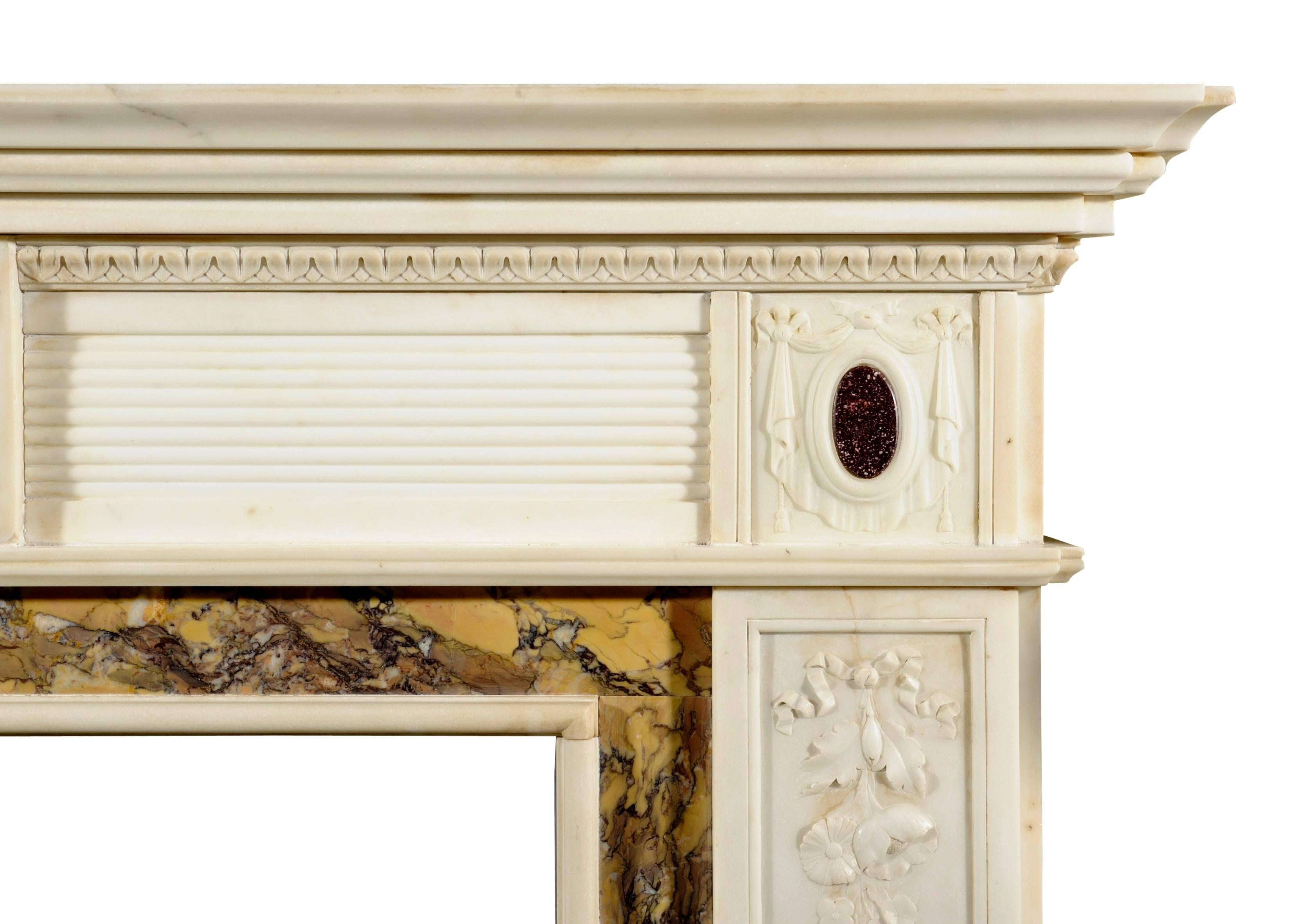 english regency caryatid marble chimneypiece