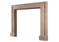English Moulded Bolection Fireplace in Bath Stone
