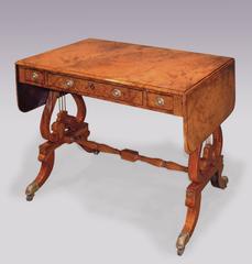 19th Century Regency Amboyna Sofa Table