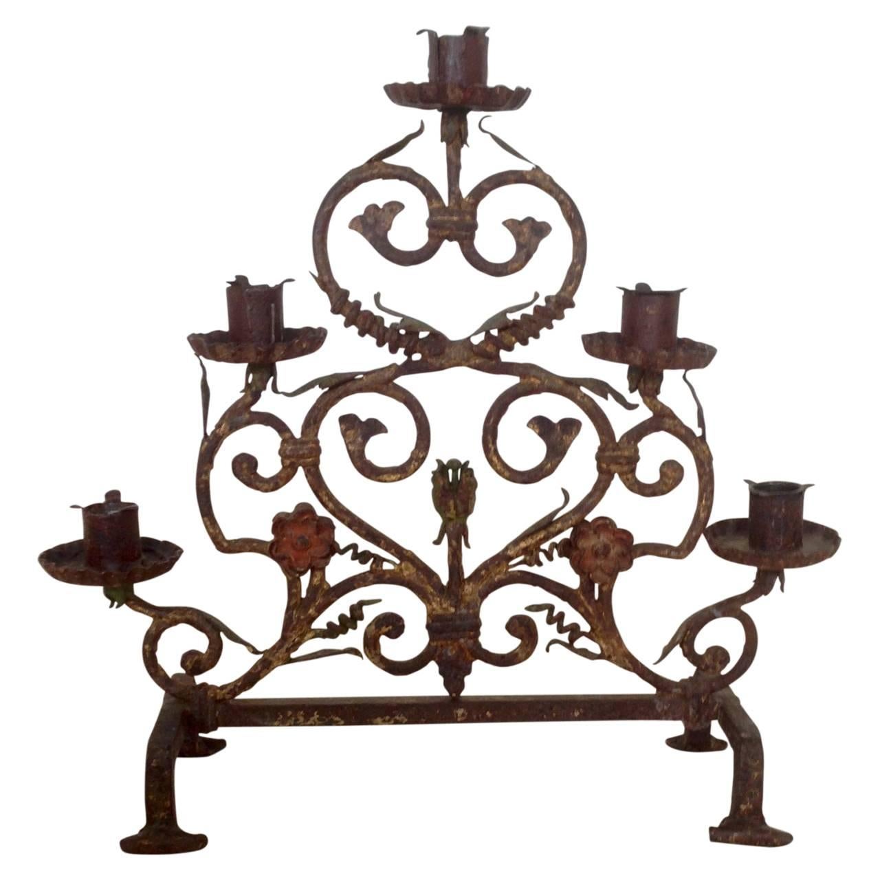 Early 19th Century Fireplace Candelabra