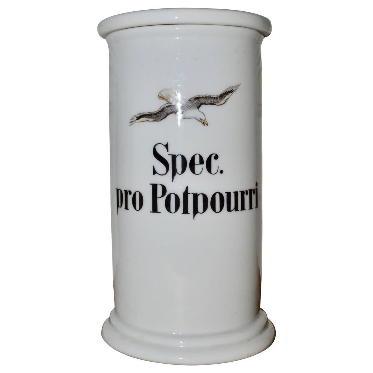 Empire 19th Century Royal Copenhagen Apothecary Jar
