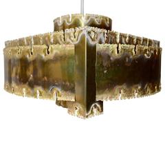 Midcentury Holm Sorensen Brutalist Pendant