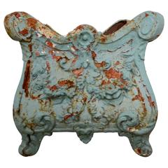 19th Century Square Cast Iron Planter