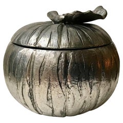 Vintage Midcentury Italian Pumpkin Ice Bucket