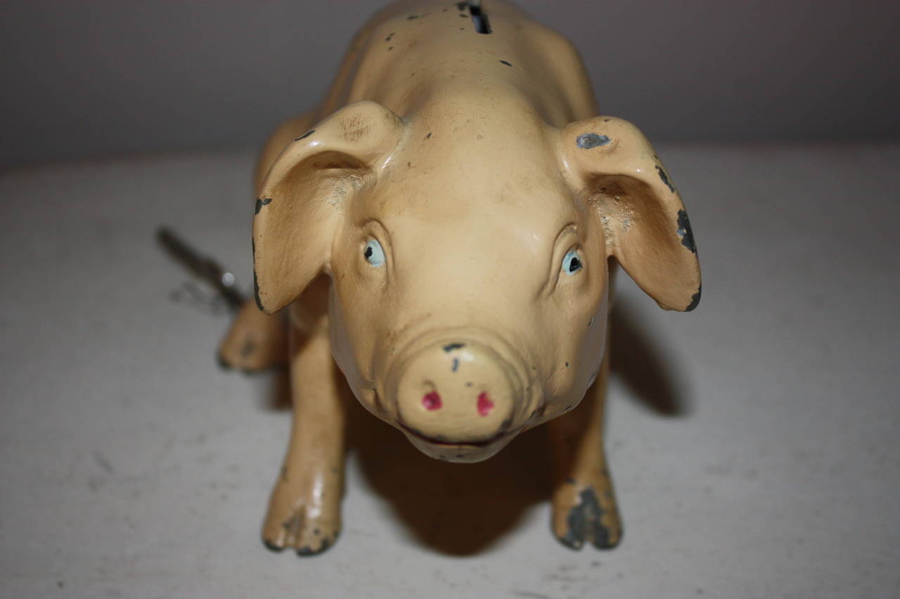 Cast Danish Piggy Bank for Charity, circa 1920s For Sale