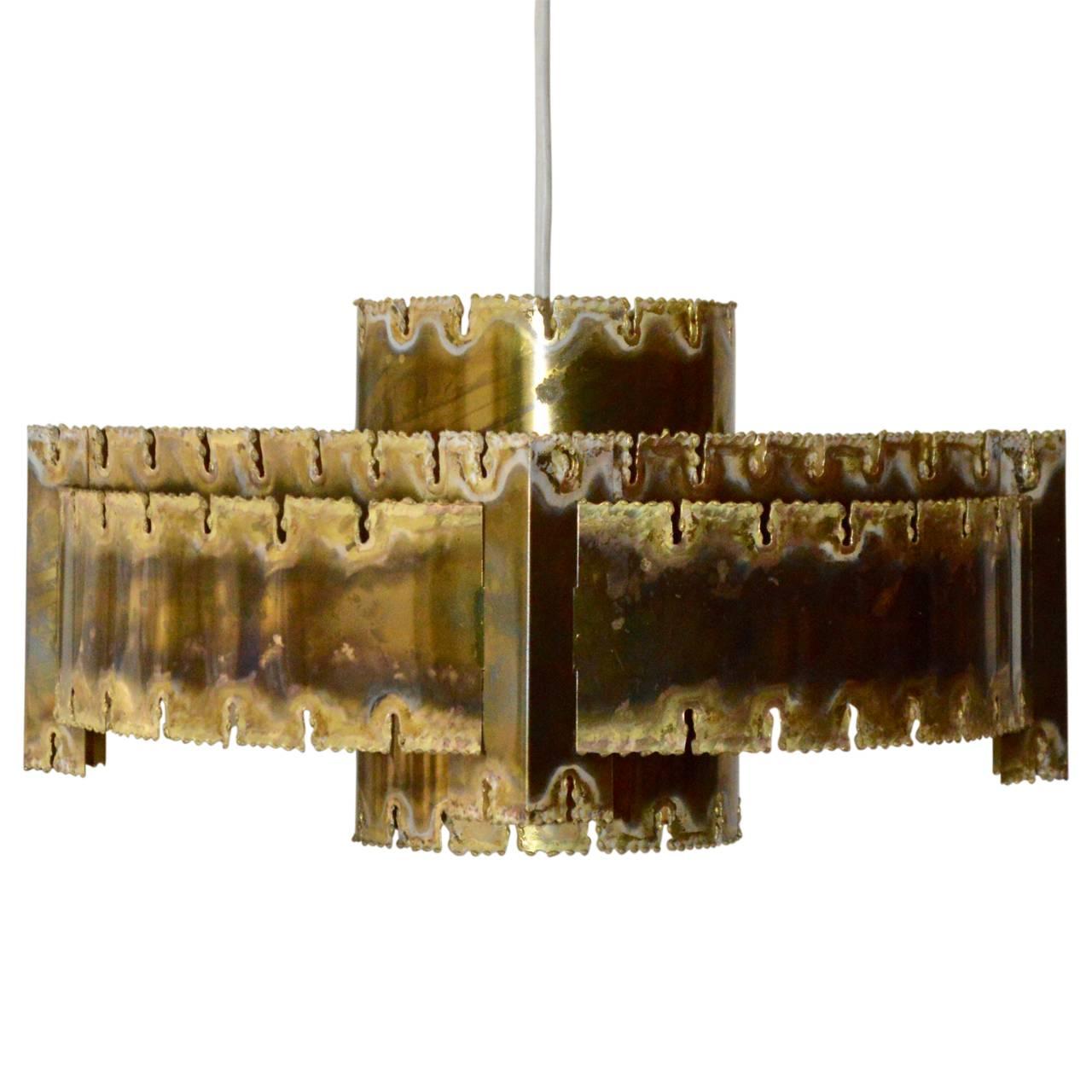 Mid-Century Modern Midcentury Holm Sorensen Brutalist Pendant For Sale