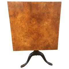 19th Century Swedish Burl-wood Tilt-Top Table 4