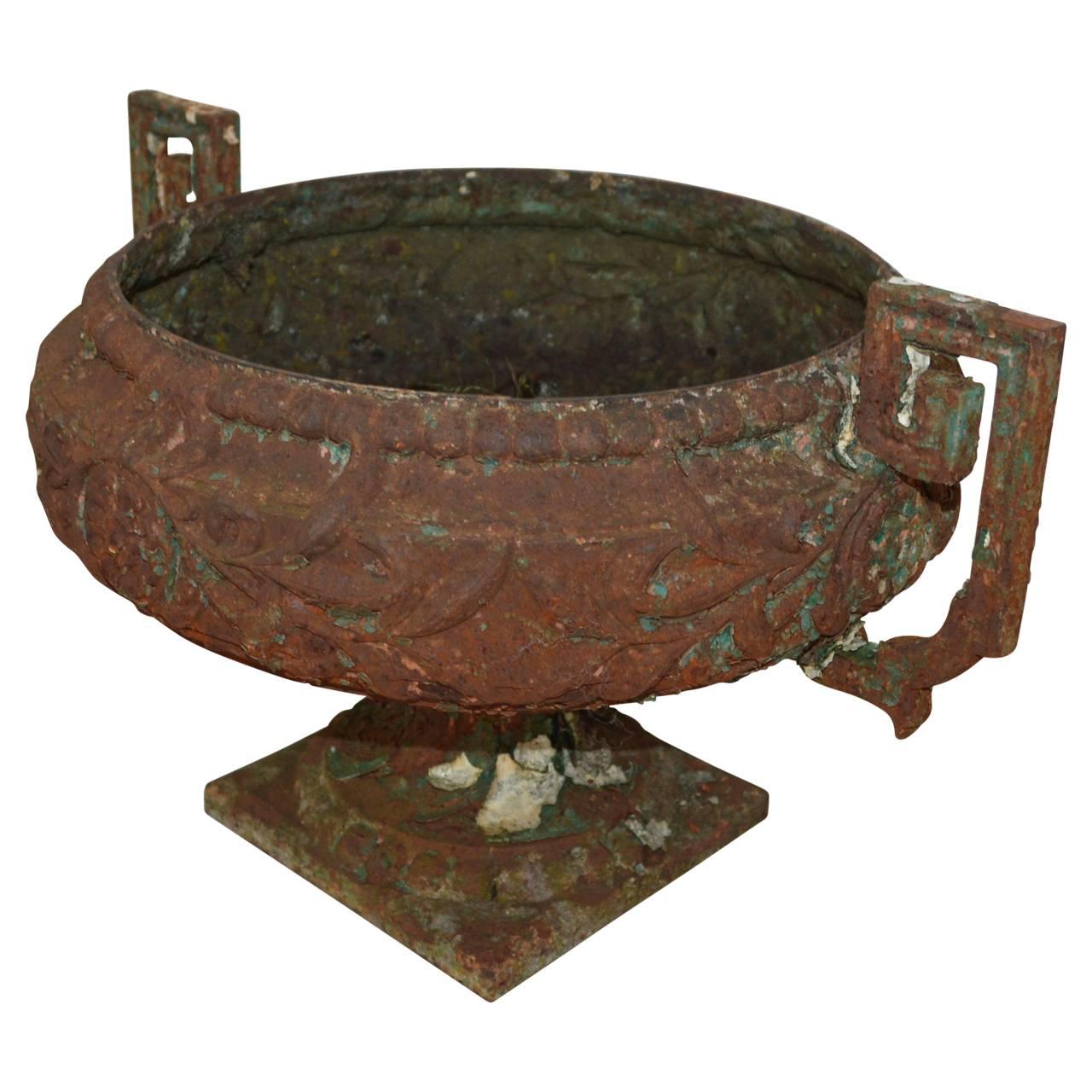 19th Century French Cast Iron Planter 1