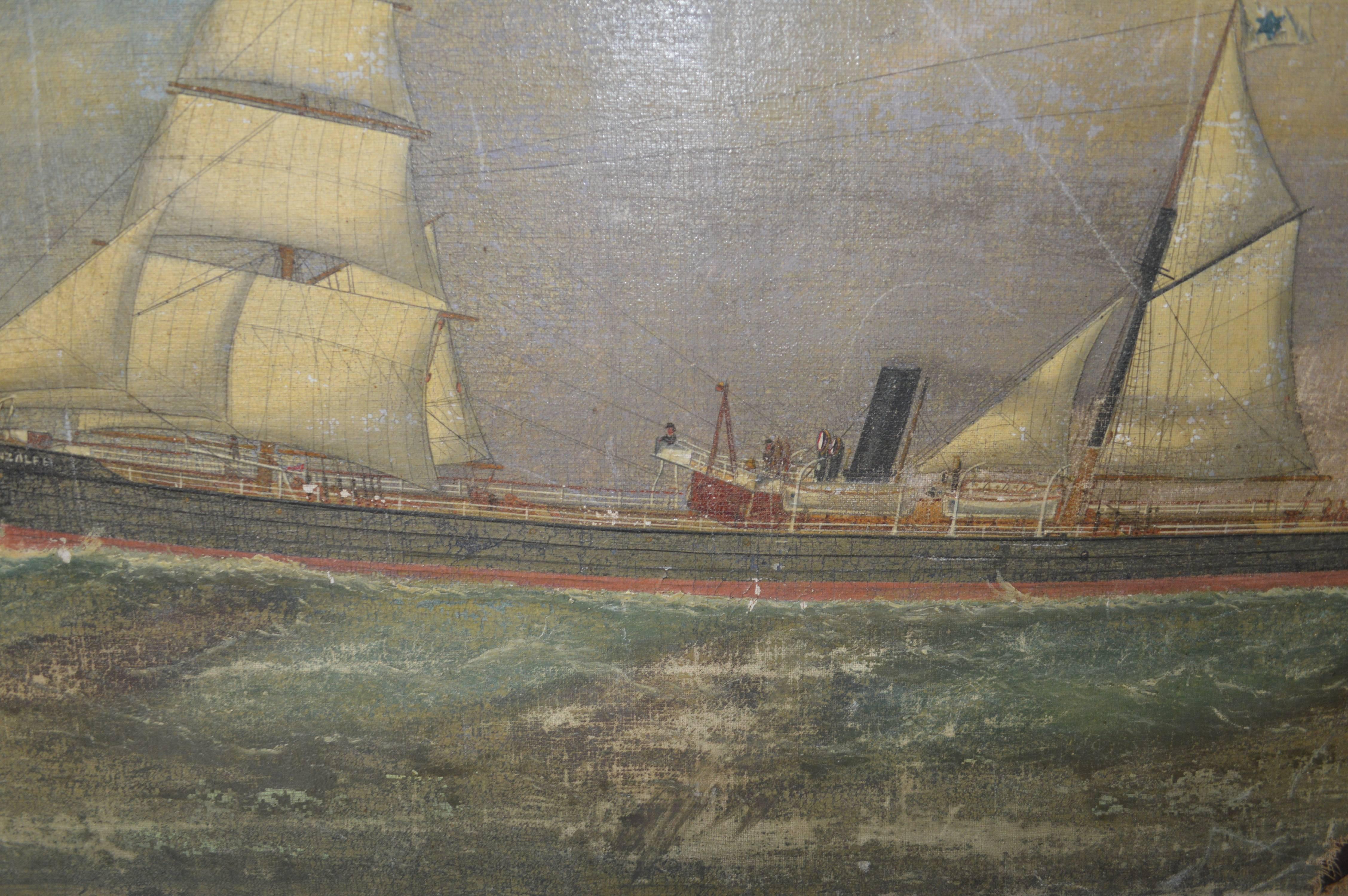 19th Century Marine Painting 3