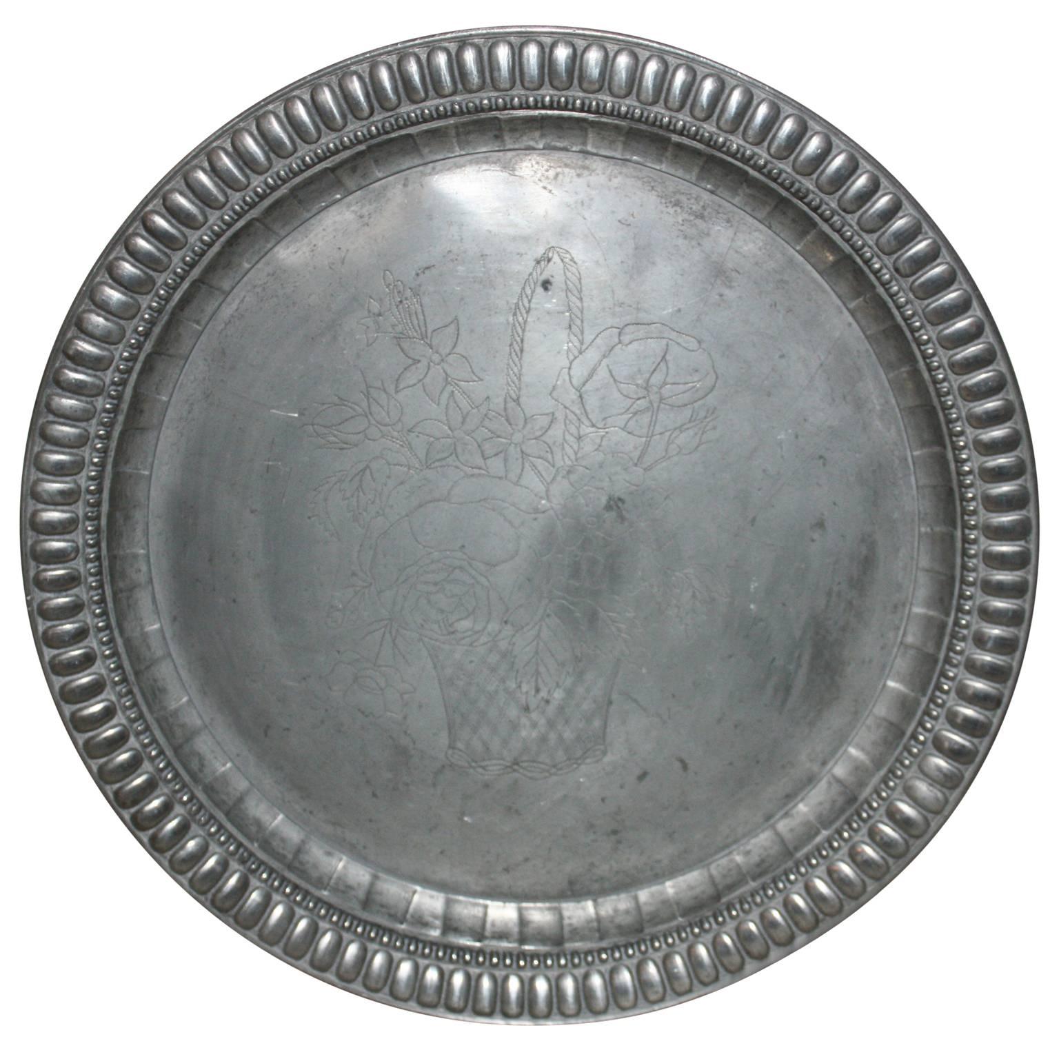 English Pewter Plate
