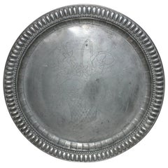 Antique English Pewter Plate