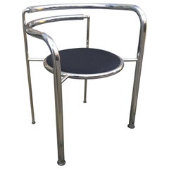 Danish Chrome Desk Armchair by Thygesen and Sørensen