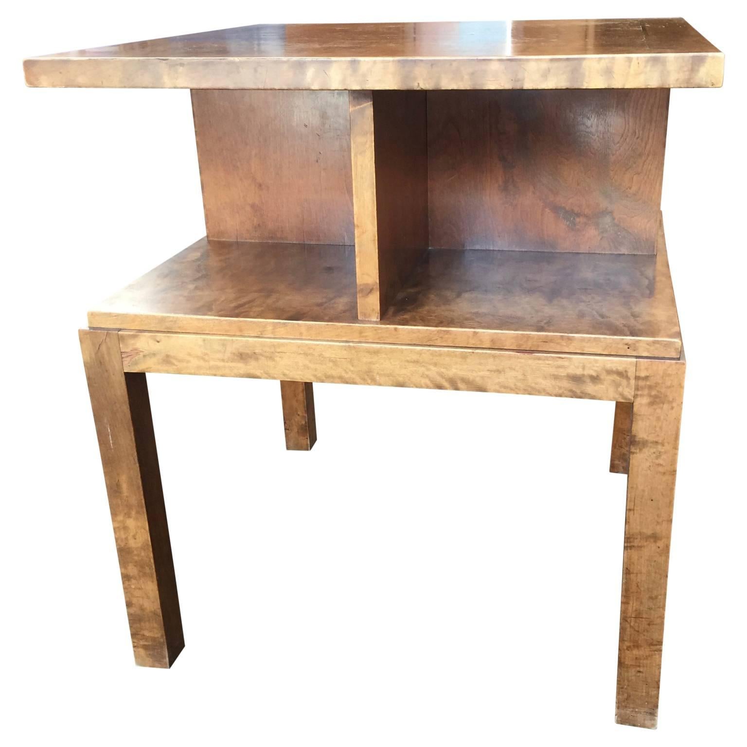 20th Century Square Art Deco Style Side Table For Sale