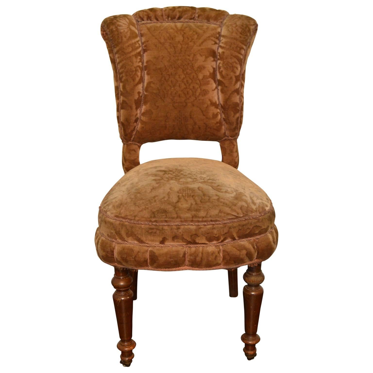 Belle Époque Late 19th Century Victorian Style Slipper or Dining Chair