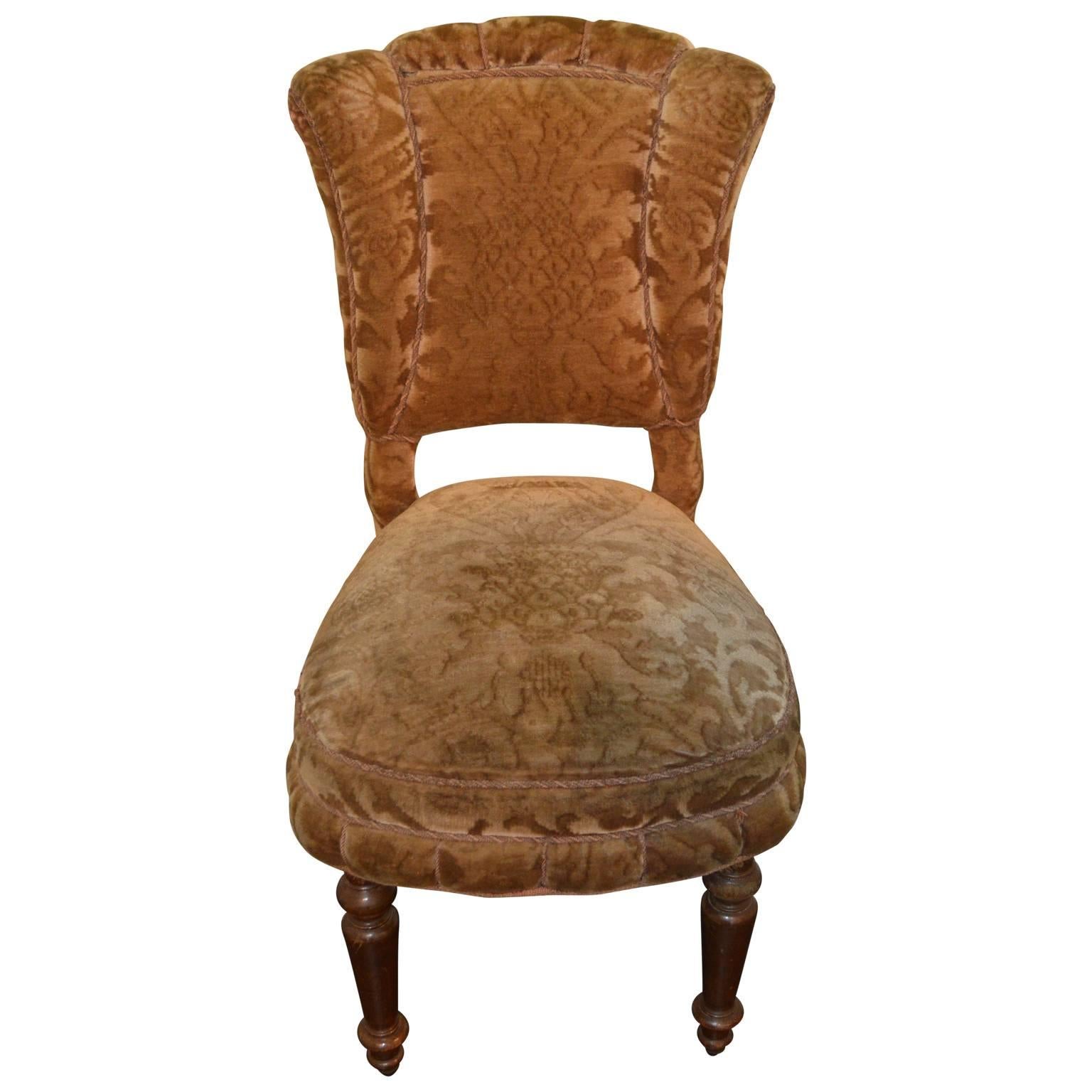 European Late 19th Century Victorian Style Slipper or Dining Chair